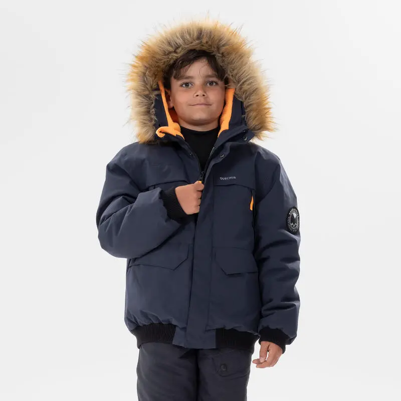 Abrigo De Montaña Y Nieve Impermeable Niños 7-15 Años Quechua SH100 X-Warm Azul