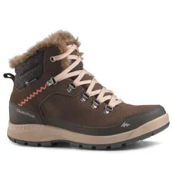 Botas De Nieve Y Apreski Impermeables De Piel Mujer Quechua SH500 X-Warm