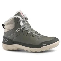 Botas De Nieve Y Apreski Impermeables Mujer Quechua SH100 Warm Caqui