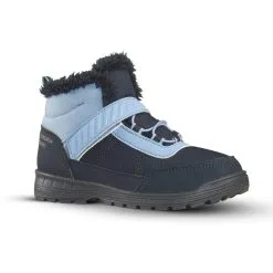 Botas De Nieve Y Apreski Impermeables Niños 24-34 Quechua SH100 Warm Velcro Azul