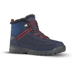 Botas De Nieve Y Apreski Impermeables Niños 35-38 Quechua SH100 Warm Azul