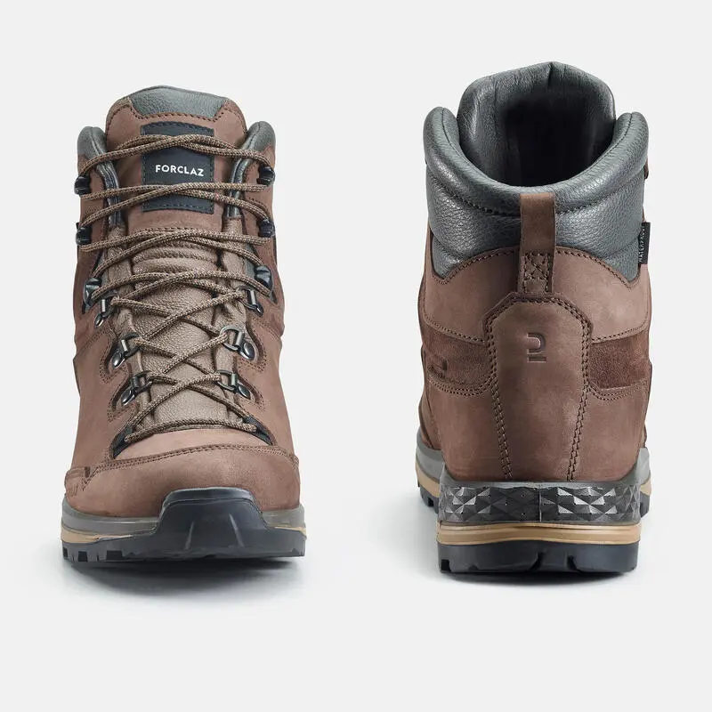 Botas Montaña Y Trekking Impermeables De Piel Hombre Forclaz Trek500 Alltrail - Imagen 2
