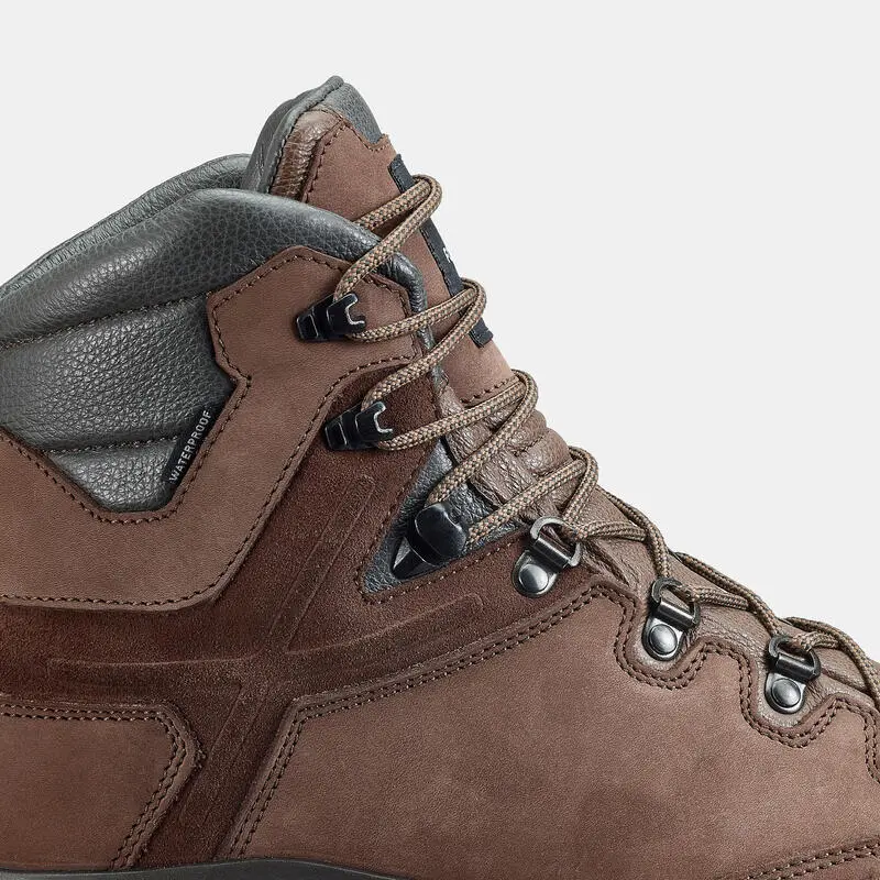 Botas Montaña Y Trekking Impermeables De Piel Hombre Forclaz Trek500 Alltrail - Imagen 4