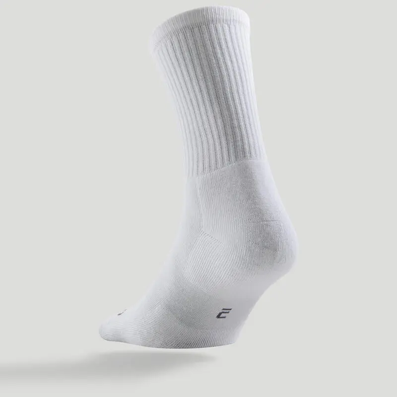 Calcetines Altos De Tenis Pack De 3 Artengo RS 100 Blanco - Imagen 3