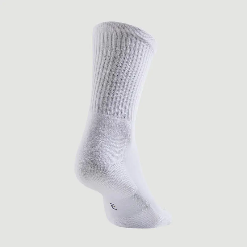 Calcetines Altos De Tenis Pack De 3 Artengo RS 100 Blanco - Imagen 4