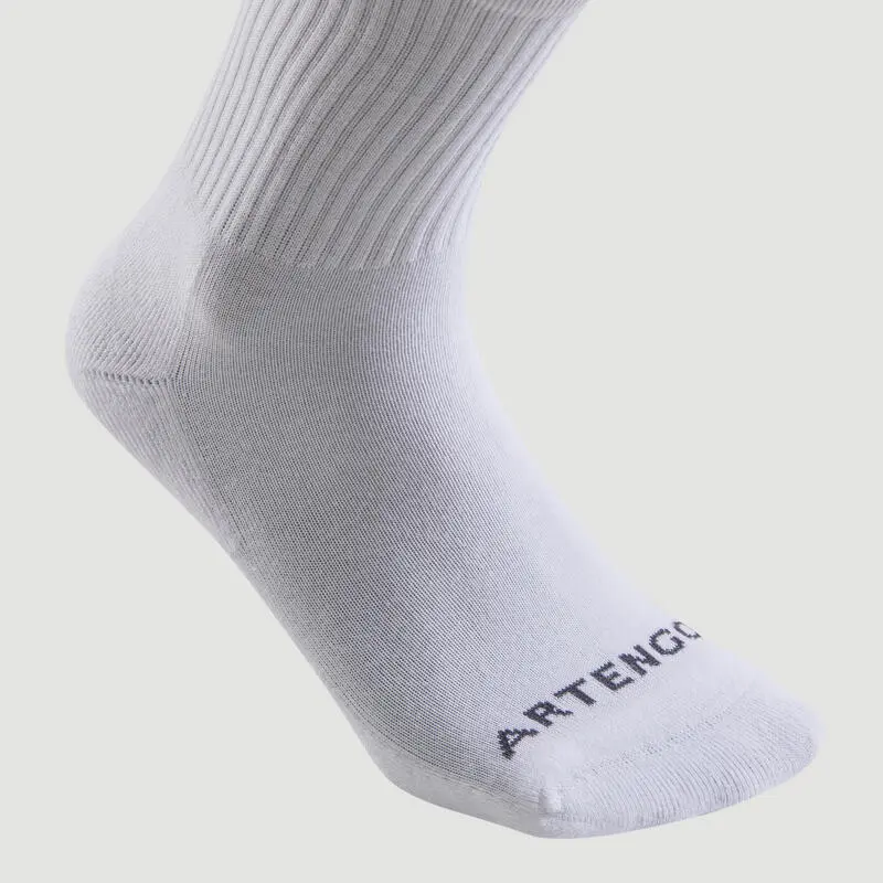 Calcetines Altos De Tenis Pack De 3 Artengo RS 100 Blanco - Imagen 5