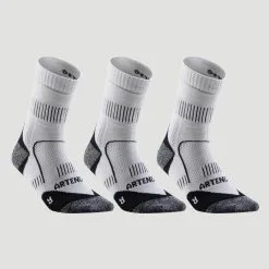 Calcetines Altos De Tenis Pack De 3 Artengo RS900 Blanco