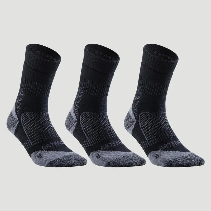 Calcetines Altos De Tenis Pack De 3 Artengo RS900 Blanco - Imagen 6
