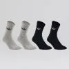 Calcetines Altos De Tenis Pack De 4 Puma Gris Negro Algodón
