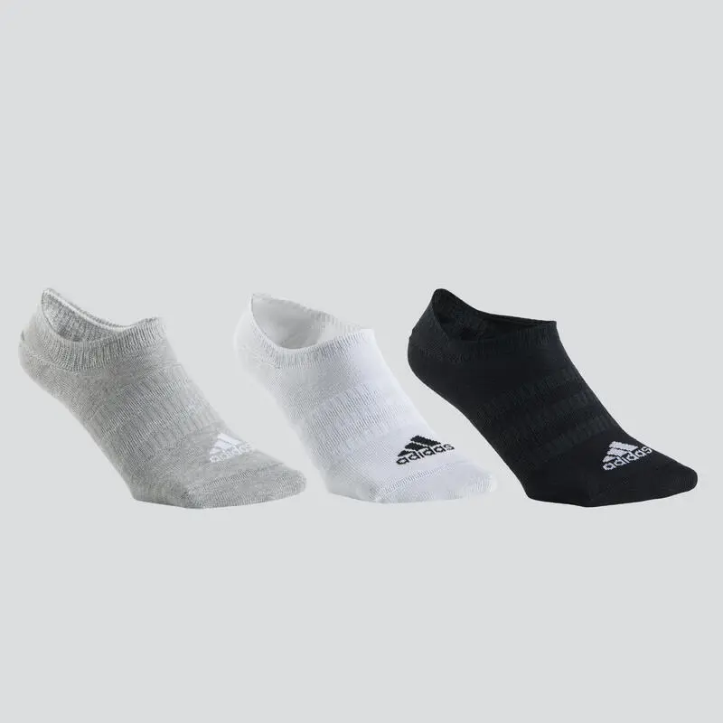 CALCETINES BAJOS ADIDAS NEGRO BLANCO GRIS LOTE DE 3