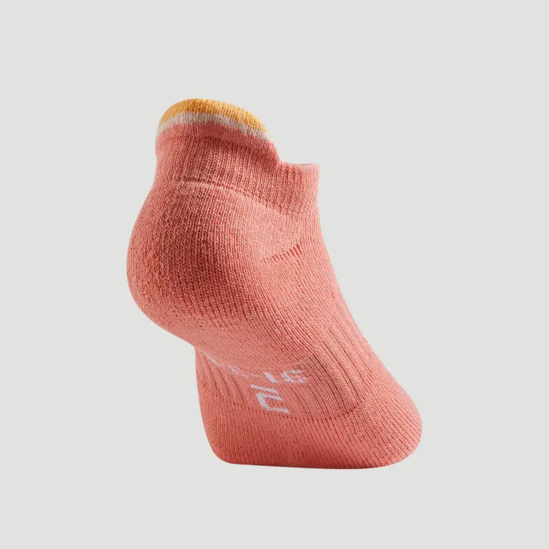 Calcetines Cortos De Tenis Niños Pack De 3 Artengo RS 500 Beige Blanco - Imagen 3