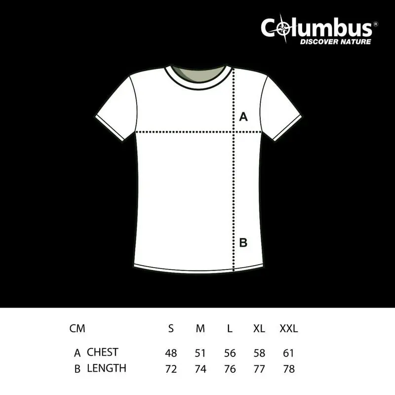 Columbus Outdoor Camiseta De Algodón Columbus Bikepackers De Manga Corta Negra - Imagen 2