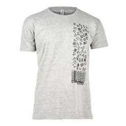 Columbus Outdoor Camiseta De Algodón Columbus Icons De Manga Corta Gris