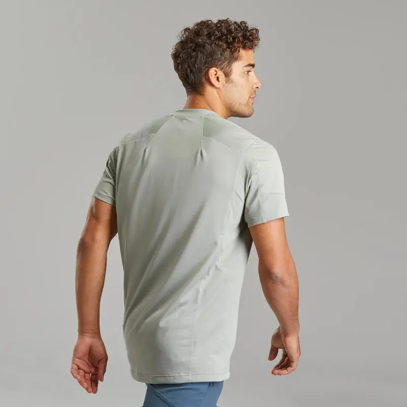 Camiseta De Montaña Y Trekking Manga Corta Hombre Quechua MH500 - Imagen 2