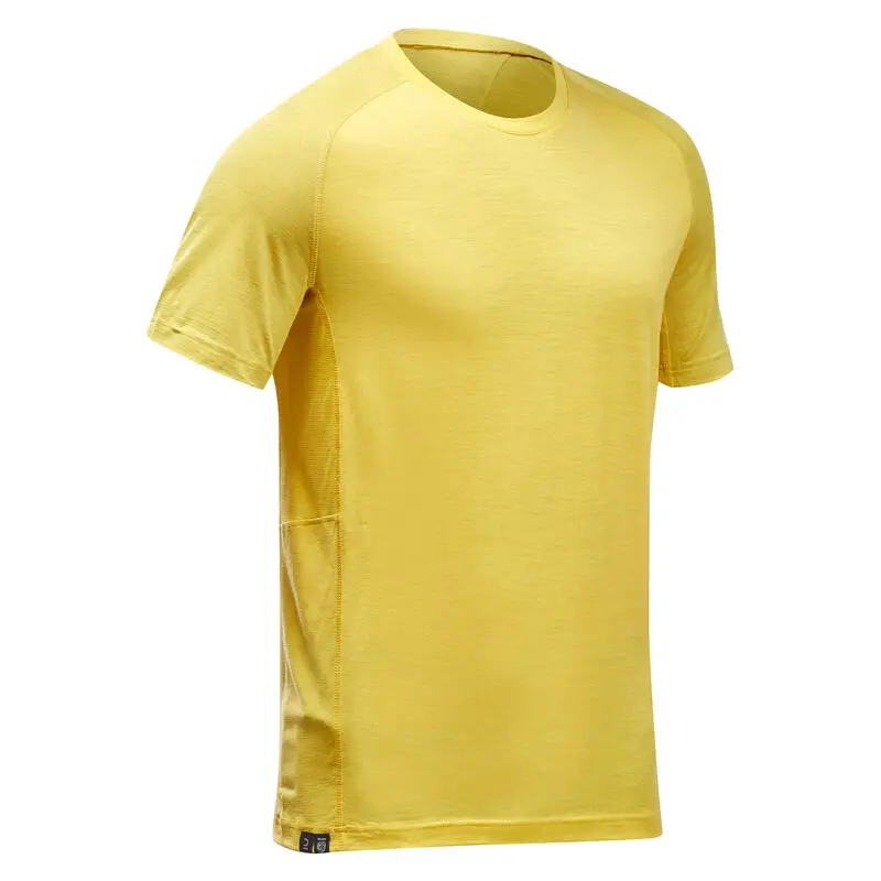 Camiseta De Montaña Y Trekking Manga Corta Lana Merino Hombre Forclaz MT500 - Imagen 5