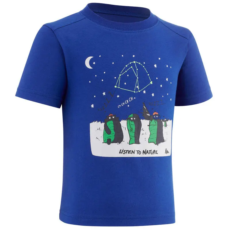 Camiseta De Montaña Y Trekking Manga Corta Niños 2-6 Años Quechua MH100 - Imagen 5