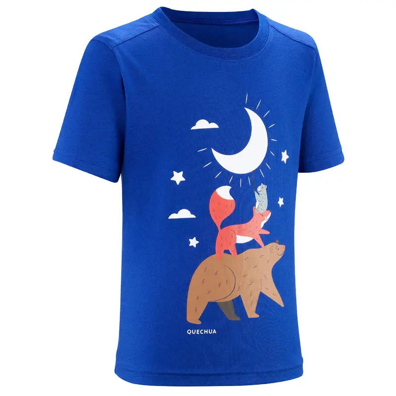 Camiseta De Montaña Y Trekking Manga Corta Niños 2-6 Años Quechua MH100 - Imagen 6