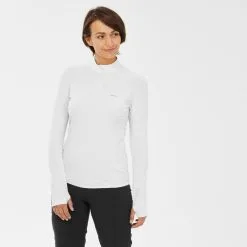 Camiseta De Montaña Y Trekking Protección UV Manga Larga Mujer Quechua MH550