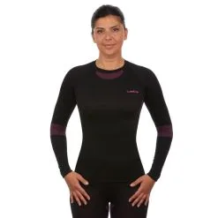 Camiseta Interior Térmica De Esquí Mujer Wedze Ski 580 Negro