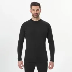 Camiseta Térmica Interior De Esquí Y Nieve Hombre Wedze Ski BL100 Negro