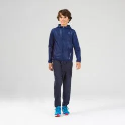 KIPRUN Chaqueta Cortavientos Atletismo Kalenji AT 100 Niños Azul