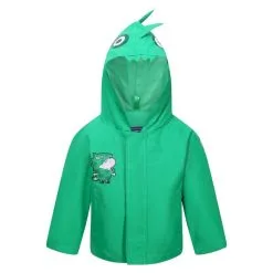 Regatta Chaqueta Impermeable De Peppa Pig Dinosaurio Verano Para Niños/Niñas Verde