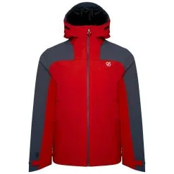 Dare 2b Chaqueta Impermeable The Jenson Button Edit Diluent Para Hombre Rojo Peligro,