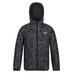Regatta Chaqueta Impermeable Volcanics VI Camuflaje Para Niños/Niñas Gris Oscuro