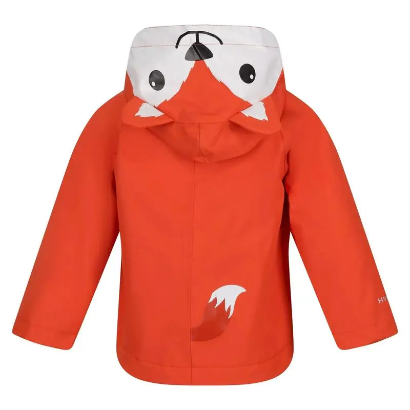 Regatta Chaqueta Impermeable Zorro Para Niños/Niñas Naranja Magma - Imagen 2