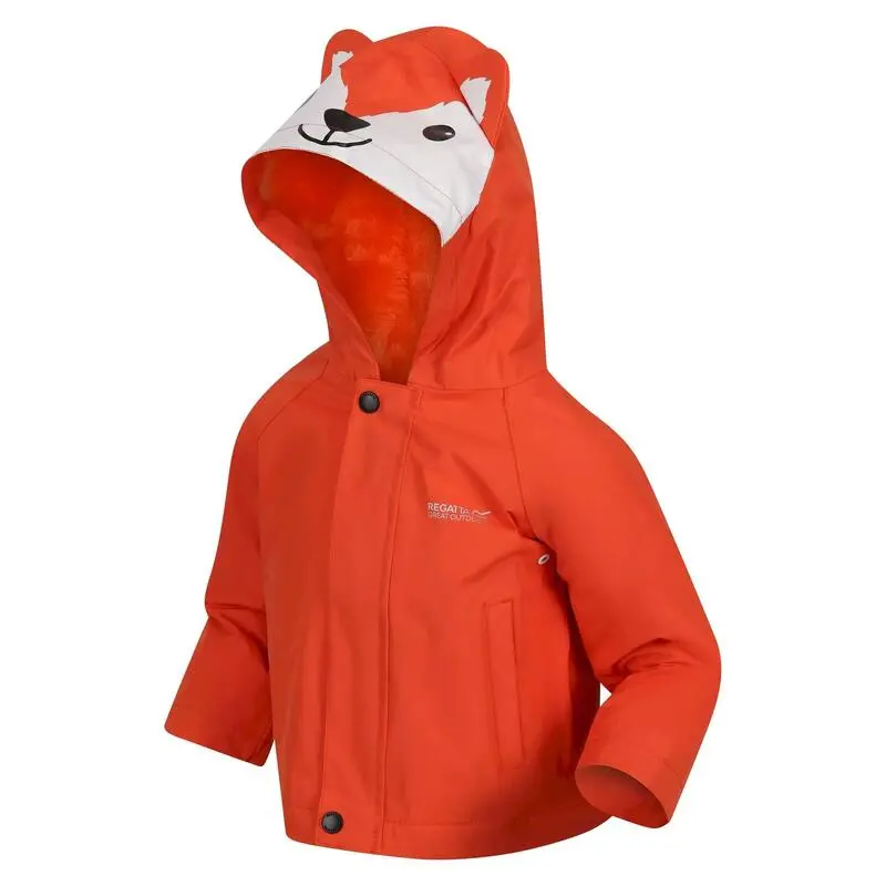 Regatta Chaqueta Impermeable Zorro Para Niños/Niñas Naranja Magma - Imagen 3