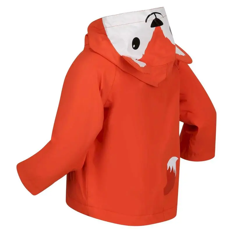 Regatta Chaqueta Impermeable Zorro Para Niños/Niñas Naranja Magma - Imagen 4