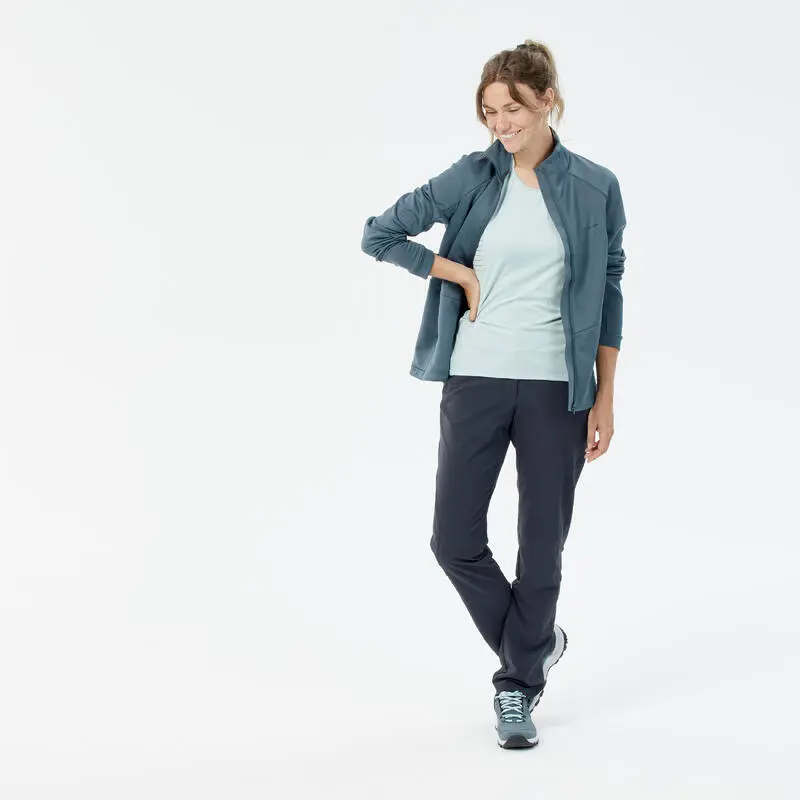 Chaqueta Polar De Montaña Y Trekking Mujer Quechua MH520 Azul - Imagen 3