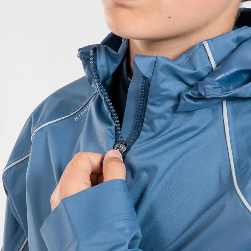 CHAQUETA RUNNING IMPERMEABLE NIÑOS - KIPRUN RAIN DENIM - Imagen 3