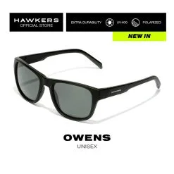 HAWKERS Gafas De Sol Para Hombre Y Mujer BLACK DARK POLARIZED - OWENS