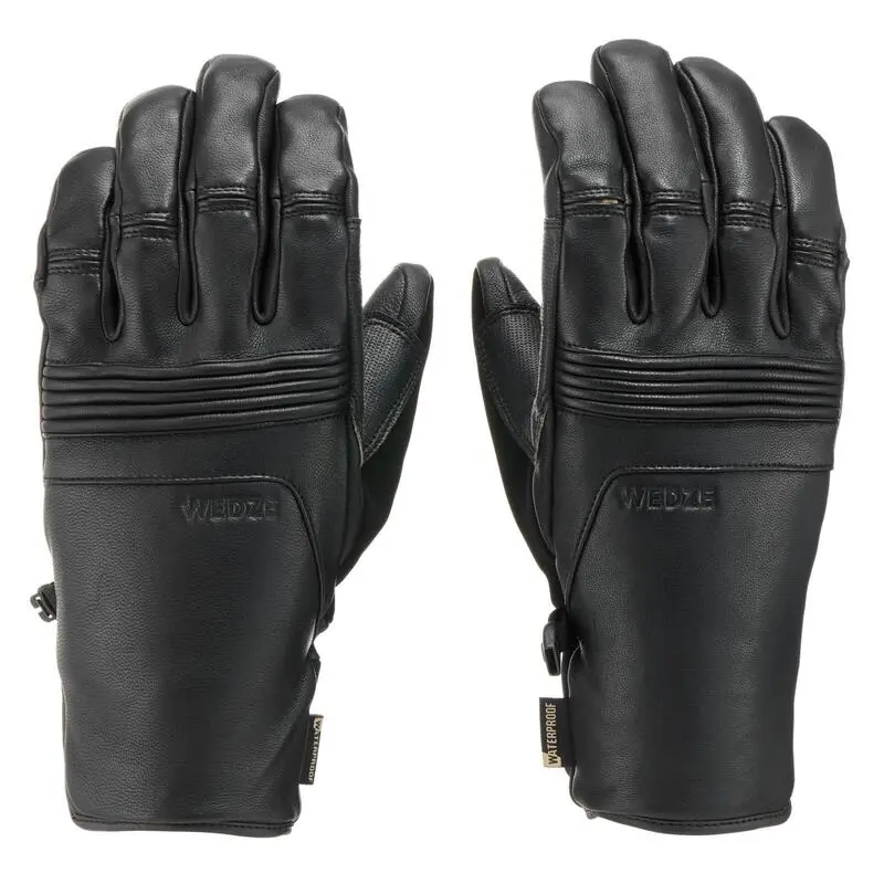 Guantes Térmicos De Esquí Y Nieve Impermeables Adulto Wedze Ski-P GL 900 Negro - Imagen 3