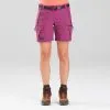 Pantalón Corto De Montaña Y Trekking Mujer Forclaz Trek500 Violeta