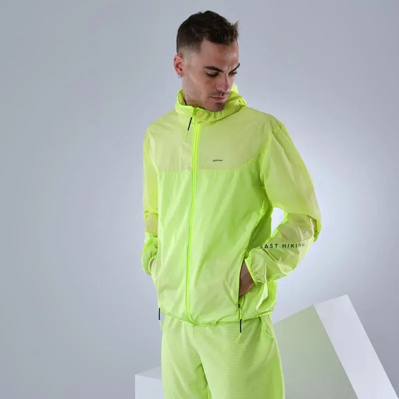 Pantalón Corto De Montaña Y Trekking Ultraligero Hombre Quechua FH900 Amarillo - Imagen 3