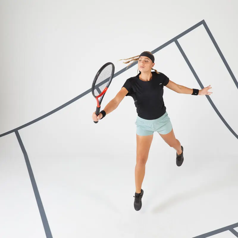 Pantalón Corto De Tenis Mujer Artengo SH Dry 500 Verde Grisáceo - Imagen 5