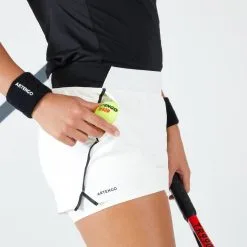 Pantalón Corto De Tenis Mujer Artengo SH Light 900 Blanco