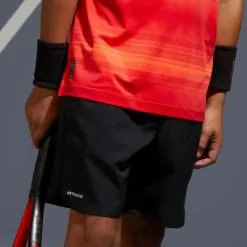 Pantalón Corto De Tenis Niño Artengo TSH500 Negro