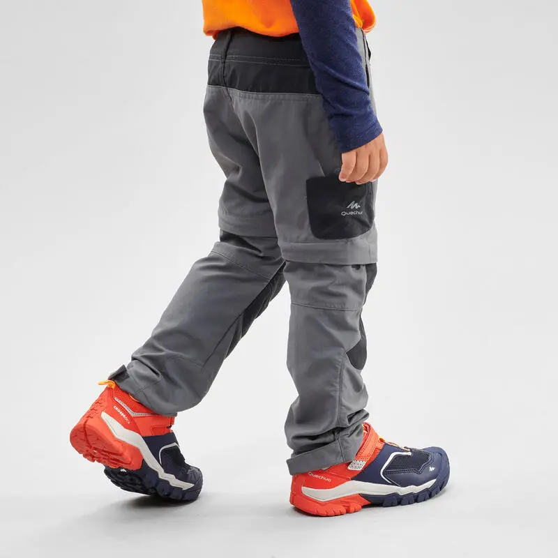 Pantalón Desmontable De Montaña Y Trekking Niños 2-6 Años Quechua MH550 Gris - Imagen 2