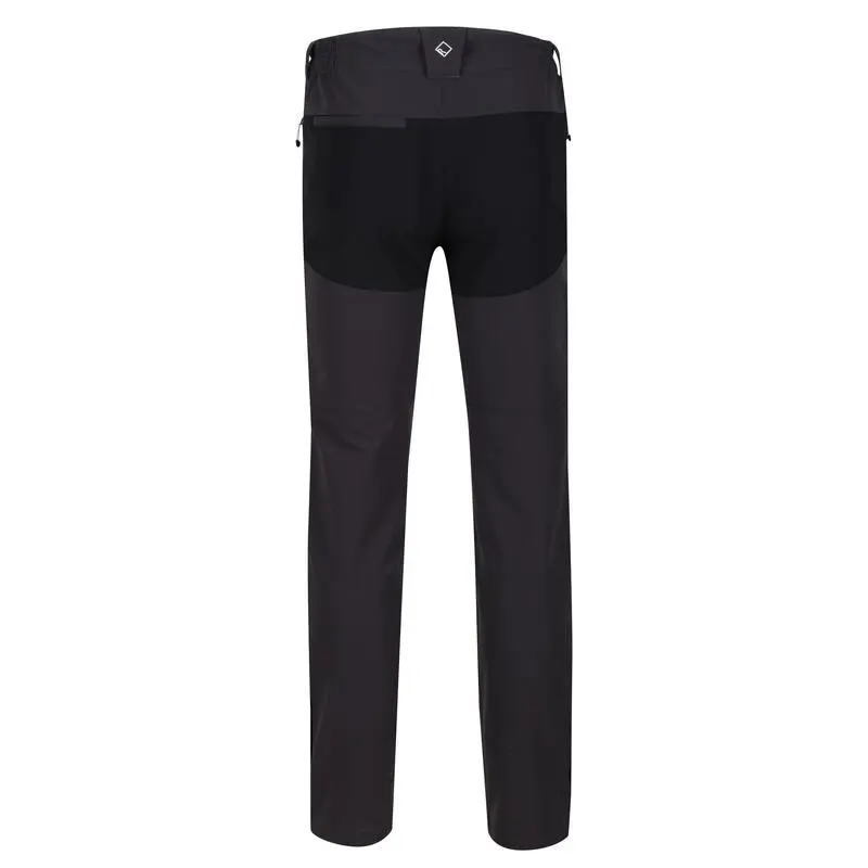 Regatta Pantalones Questra III Para Hombre Ceniza, Negro - Imagen 2