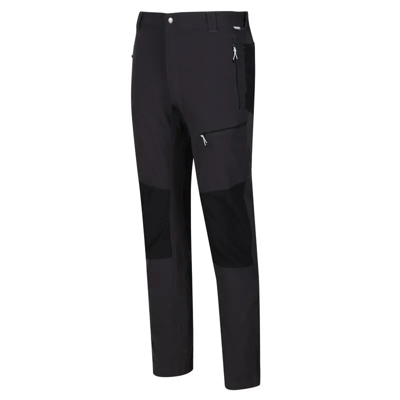 Regatta Pantalones Questra III Para Hombre Ceniza, Negro - Imagen 4