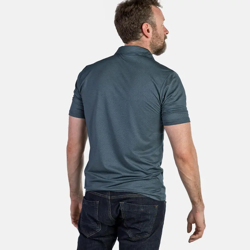 Polo De Manga Corta Con Diseño Deportivo Para Hombre CALEB Izas - Imagen 4