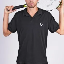 Polo De Tenis Mangas Corta Infinite Athletic Pro Edition Negro