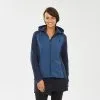 Sudadera Polar De Montaña Y Trekking Con Capucha Mujer Quechua NH500 Hybrid