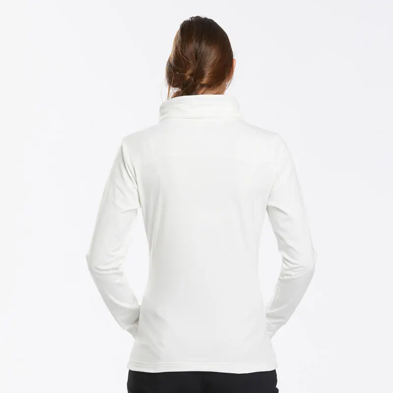 Quechua Sudadera Polar Montaña Y Nieve Mujer SH100 Warm Warm Blanco - Imagen 2