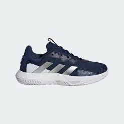 Zapatillas De Tenis Hombre Multipista - Adidas Solematch Control Azul Y Blanco