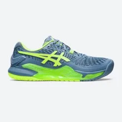 ZAPATILLAS DE TENIS HOMBRE MULTIPISTA - ASICS GEL RESOLUTION 9 GRIS VERDE