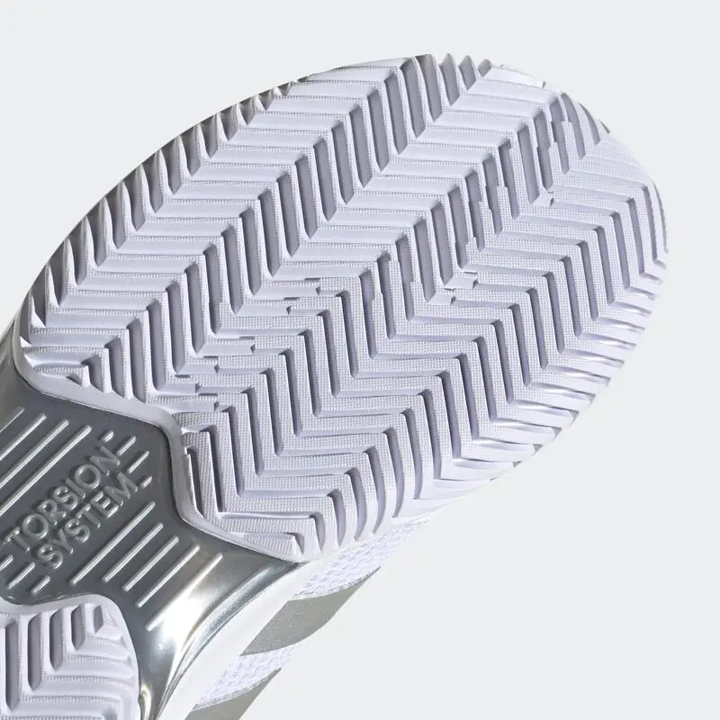 Zapatillas De Tenis Multipista Mujer Adidas Courtjam Control Blanco - Imagen 5